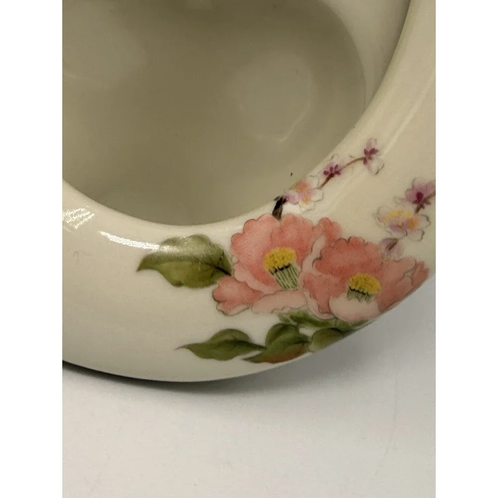 Vintage Takahashi East Wind San Francisco Bird Floral Mini Picture Frame Japan